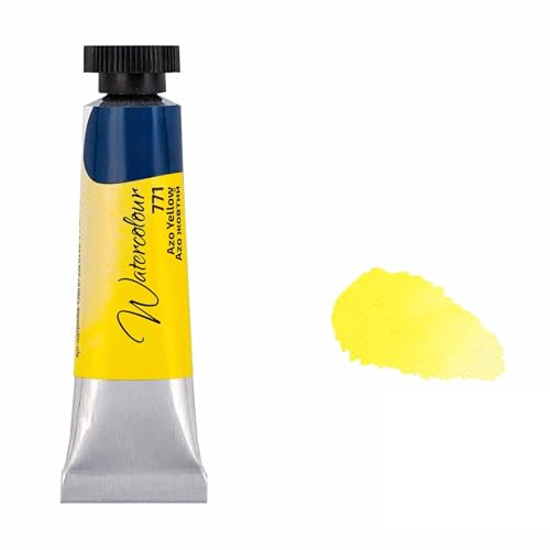 7 Artists Azo Gelb Aquarellfarbe 10 ml Tube, Hochwertige Künstler-Aquarell, Feinste Küntsler-Aquarellfarben