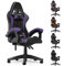 Racingreat Gaming Chair,Ergonomic Gaming Chair for Adults, Height Adjustable Reclining Computer Game Chair Comfortable with Headrest and Lumbar Support (Without Footrest, Purple)