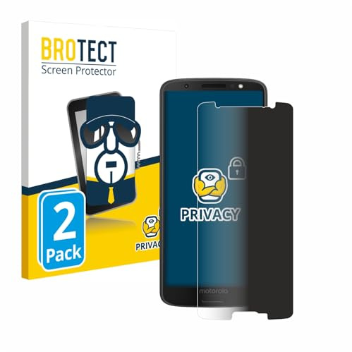 BROTECT Blickschutzfolie für Motorola Moto G6 | 2 Stück Anti-Spy Displayschutz Made in Germany Smartphones und Handys Privacy Screen Protector Blaulichtfilter Klare Folie