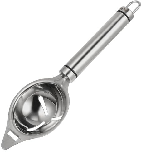 MAGICLULU Whisk Long Handle Egg Yolk Separator Egg Yolk White Separator Weird Gadgets Egg White Sifting Egg Separator Egg Yolk Extractor Egg Whites Strainer Egg Stainless Steel Silver