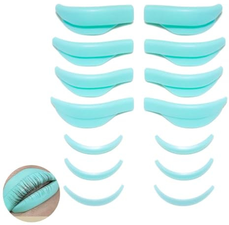 LAKJUOZ 7 Paires Coussinets Pour Cils, Pad Rehaussement De Cils, Coussinets Pour Cils En Silicone, Patchs Pour Cils En Silicone, Baguettes Pour Cils En 7 Tailles Pour Les Permanentes Élévations De Cil