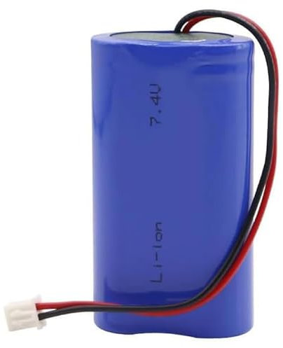 HELINAZI Batterie de Remplacement Rechargeable au Lithium-ION 18650 7.4V, Grande capacité, avec Prise XH-2P 2.54,1500mAh