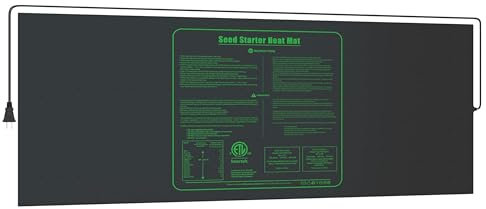 iPower Waterproof Seedling Heat Mat 48 x 20, ETL Certified Durable Germination Heating Pad, for Seed Starting Propagation