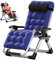 SUNYRISY Sonnenliege Klappbar, Extra Groß Liegestuhl Gartenliege, 200KG Belastbar Zero Gravity Chair mit Kissen Unterstützung Getränkehalter für Patio Garten Strand Pool