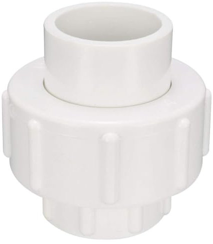 TOP-VIGOR 1Pcs PVC Pipe Fitting, 32mm Pipe Plumbing Fittings Union Solvent Socket Quick Connector for Aquarium Fish Tank Pond, White