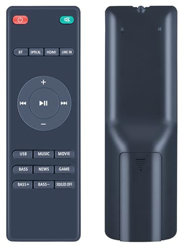 TCNOUMT Neu Fernbedienung passend für HI-FI Bomaker Odine IV 4-Kanal-Soundbar Fernseher Audiosystem/ULTIMEA Tapio VII Fosi Audio A3