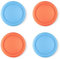 PlayVital 4 Piezas de Tapas de Silicona para Joysticks para Nintendo Switch 2 (2025), Agarres para el Pulgar Antideslizantes y Mejorados, Protector para Joystick (Azul+Naranja)