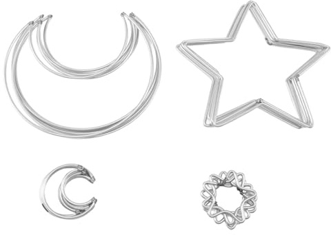 Sirxlevcy Moon Catcher Metal Hoop Rings Circle Macrame for DIY Craft Dream Catcher Making Home Wall Hanging Decoration