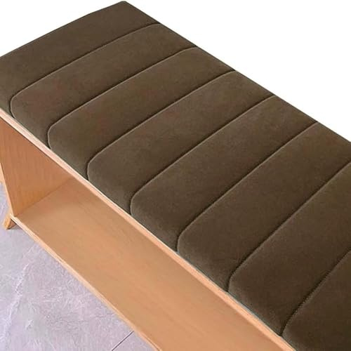 Generisch Bankauflage 80x30cm Bankpolster Sitzkissen Bank Mit Rutschfester Unterseite, Sitzauflage Bank Mit ReißVerschluss, Waschbares Bankkissen, Esszimmerbank Fensterbank GartenmöBel