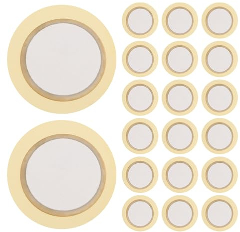 Piezo Scheiben 27mm 50 Stück Kupfer Keramik Summer für Gitarren | Einfacher Einbau, Hoher Empfindlichkeitssensor, für Werkstätten und Studiobetrieb, Beige