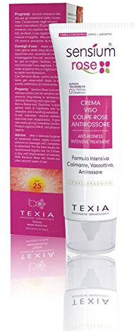 Sensium Rose, intensiva ideata per gli inestetismi della Couperose. Coadiuvante negli arrossamenti intermittenti o permanenti; capillari sul viso dilatati.
