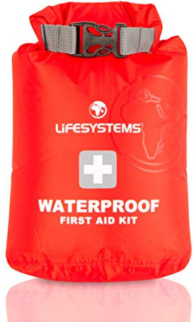 Lifesystems Wasserdichter Erste-Hilfe-Trockensack, schützen Sie Ihr Erste-Hilfe-Set, entworfen für Adnventure, Reisen, Wassersport, Rot