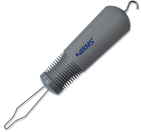RMS Button Hook with Zipper Pull Button Assist Device with Comfort Grip