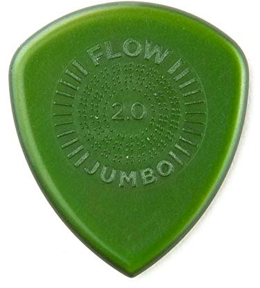 Jim Dunlop 547P2.00 Flow Jumbo Grip Picks, 2 mm, Set of 3 Pieces