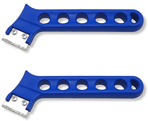 2er Set DEWEPRO® Fugenreiniger - Fugenkratzer mit wechselbarer Klinge aus Hartmetall (HM) - Klingenbreite: 30mm