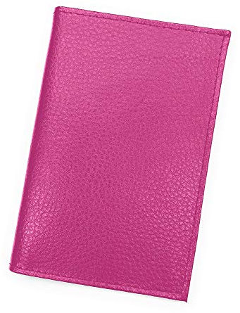 LOLUNA® Etui Carte Grise Cuir, permis Conduire Voiture, identité et Assurance - 4 Volets - Plusieurs Couleur Homme et Femme (Fuchsia)
