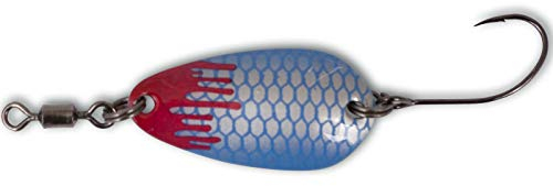 Quantum Magic Trout Bloody Loony Spoon 2,5cm 2g - Forellenblinker, Farbe:silberfarben/blau