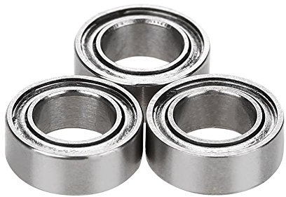 daiwa kugellager,Kugellagelrolle Lager,3 Stücke Edelstahl Präzisions Kugellagelrolle Zubehör für Daiwa Ersatzteile(4 * 7 * 2,5)