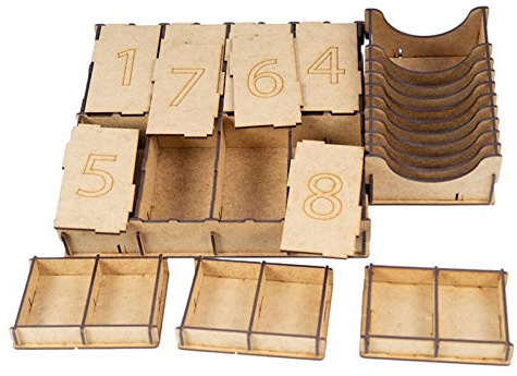 docsmagic.de Organizer Insert for Pandemic Legacy 1 & 2 - Box Einsatz