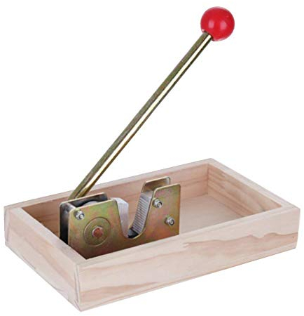 Clevoers Nußknacker Nusszange Walnüsse Schwerlast, Retro Nussknacker Holz, Nutcracker, Größenverstellbar, Kraftsparend Nüsse Öffnen, Hebel, Metall
