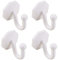 4x White Self Adhesive Curtain Tie Back Hooks Stick On Rust Proof Drape Tassel Holders
