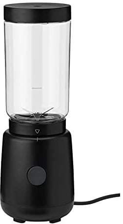 RIG-TIG Smoothie-Blender FOODIE - Persönlicher Frucht-/Gemüse-Shake-Maker - Shaker/Mixer mit Kunststoff- & Edelstahlgehäuse - Abnehmbarer Getränkebehälter - Küchenzubehör - 0,5 Liter, Schwarz