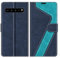 MOBESV Coque pour Samsung Galaxy S10 5G, Housse en Cuir Magnétique Fonction Stand Étui pour Samsung Galaxy S10 5G, Élégant Bleu