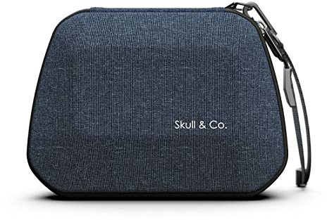 Skull & Co. Controller Case: Portable Hard Shell Protective Travel Carrying Case for All Controllers (PS4/Switch Pro/Xbox/Other 3rd Party Controllers) - Denim