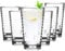 Jodsen 6Pcs 385 ml Vasos Apilables Plástico Premium Irrompible Reutilizable,Vaso Transparente Reutilizable Vasos de Agua de Plástico Acrílico Reutilizables Vasos de Acrílico para Adultos Clear