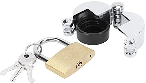 KUIDAMOS Cadenas de Serrure de Robinet extérieur, Serrure de Robinet d'eau en Laiton antivol avec clé pour immeubles de Bureaux pour Maisons vacantes