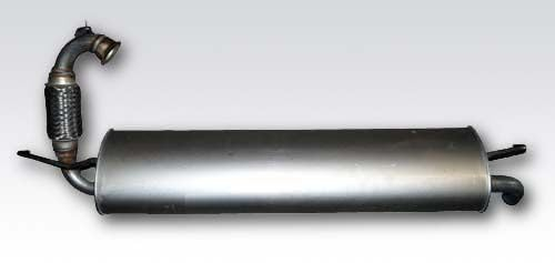 Endschalldämpfer von Vegaz (RS-610) Dämpfer Abgasanlage Auspufftopf