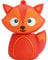 64 Go Clé USB en Forme de Petit Renard, BorlterClamp Amusante et Mignonne Mémoire Stick USB Flash Drive pour Stockage de Données Externe