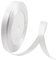 Satinband Weiß 10mm, 23 Meters Dekoration Präsent Geschenkband Breit Schleifenband, Stoffband für Kleid Hochzeit, Taufe und Geburtstag Geschenke,Satin Dekoband, Deko Band Geschenkverpackung