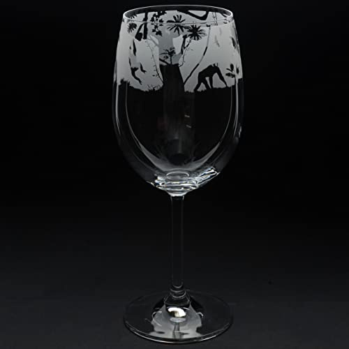 Milford Collection Animo Glass 35cl Wine Glass - Monkey