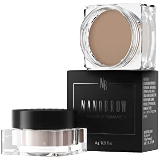 Augenbrauen Pomade Nanobrow Eyebrow Pomade Light Brown - Wasserfeste, Colorierende Pomade. Präzise Kontur und Auffüllen Augenbrauen