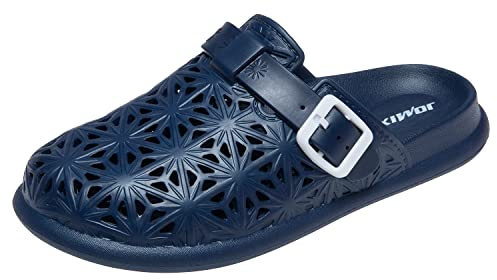 JOMIX Ciabatte Donna Estive Comode Mare Casa Piscina in Gomma EVA Punta Chiusa SD2629 (Blu Navy, 40)