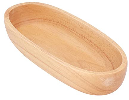 Vassoi da portata, vassoio for alimenti, vassoio for snack, vassoio in legno for barca fortunata, vassoio da portata a forma di barca Linee chiare Piatto for caramelle in legno resistente for cucina M