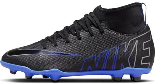 NIKE Superfly 9 Club FG/MG Zapatillas de fútbol Negro/Cromo Hyper Royal 36.5