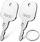 Llave compatible con TSA007, Ancable 2 unidades 007 llaves de equipaje, llave maestra, compatible con TSA 007 para equipaje, maleta, contraseña, cerraduras