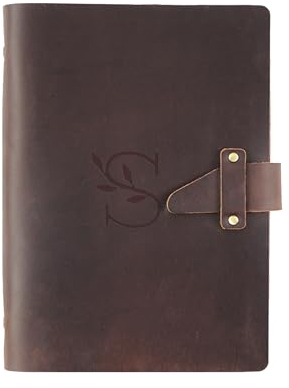 KISSKI·H Olvido Personalisiertes Lederbuch für Reisende, Notizbuch, 6-Ringbuch, A5/A6/A7, nachfüllbare Tagebücher für Damen/Herren, gravierte Geschenke für Schriftsteller/Business, individuelles