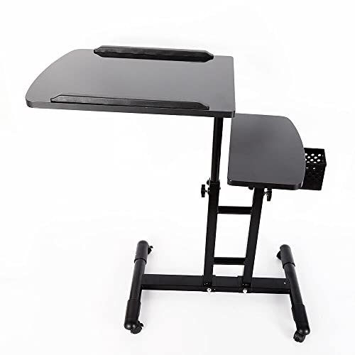 Tattoo Tisch Mobil, Portable Table Hair Salon Tray Adjustable Height 65-97cm, Rolling Supplies and Equipment Stand, Tragbare Armstütze Beistelltisch mit Rollen Zubehör für Studios Armlehne Ständer
