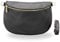 BRISE Bauchtasche Damen Echtleder AFIA Gold Handgemachte Umhängetasche Crossbody Bag mit Ledergurt 3 Fächer Hüfttasche Gürteltasche Made in Italy (Schwarz-Gold 1)