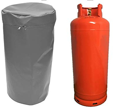 BAGS 4 EVERYTHING INSULATED 19KG GAS BOTTLE COVER IN WATERPROOF FLAME RETARDANT MATERIAL (Grey)