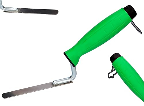 ToolSpace | Llana para Juntas 14mm - Llana de Acero Inoxidable para Juntas y mortero, Mango ergonómico, para Trabajos de renovación y albañilería, para construcción, renovación, reparación