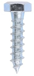 M6 M8 M10 M12 Hex Head Coach Screws Bolts Wood Zinc Plated Timber Fixing Hexagon (Pack of 10, 20, 50, 100, 200) (10, M8x40)