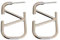 XIWCAFC 14 K Gold Ohrringe,Chunky Earrings für Damen,Dicke Creolen Hypoallergene Ohrringe V Brief Ohrstecker, ModesSchmuck für Frauen Geschenke (Silber)