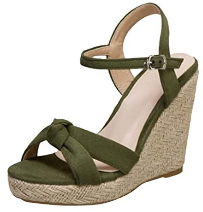 TYUIOP Sandali Estivi Donna Elegante Scarpe Spiaggia Donna Infradito Donna Pianta Larga Sandali Zeppa Donna Estive Sandali Con Zeppa Rosa Moda Mare Donna Infradito Donna Piscina