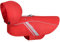 VIVAGLORY Wetoff Hunderegenmantel, Regenmantel Hund für Winter, Hunderegenjacke, Wasserdicht & Reflektierend Gefütterter Regenschutz, L, Rot