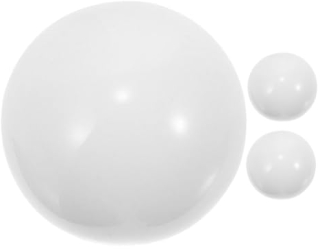 NESTINGHO 3St Trackball runden Roulette befüllbare Kugeln nummerierte Kugeln Billard- bullittrain mitgebsel Fussball Kugelspiel Stangenradperlen Rad-Perlen-Spiel-Versorgung Harz Weiß