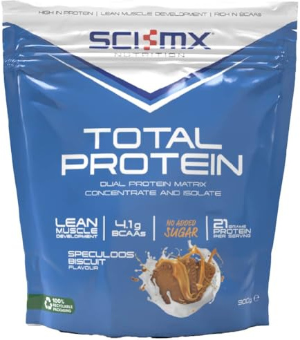 SCI-MX Total Protein Powder • Lean Muscle • Speculoos Biscuit Flavour | SCI-MX Total Protein Powder • Speculoos Biscuit Flavour • Lean Muscle Support • High Protein Formula • Daily Nutrition
